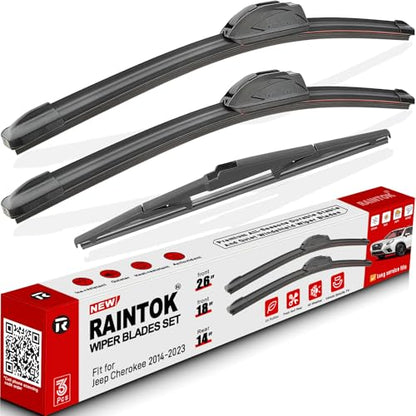 3 Pack Windshield Wiper Blades Replacement for Jeep Cherokee 2014