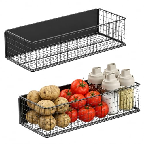 Magnetic Baskets Fridge Organizers (2 Count)