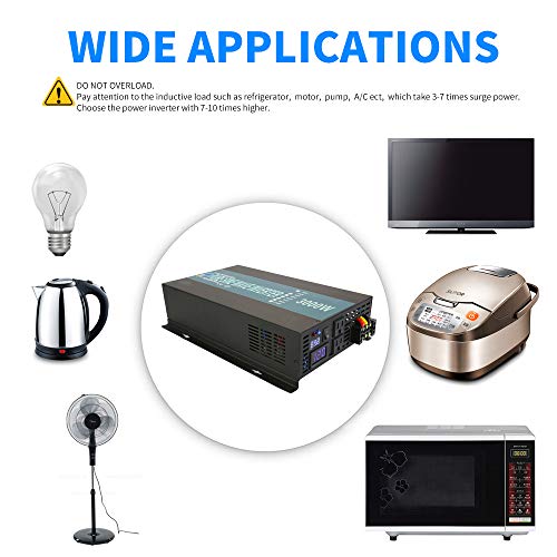 Reliable 3000w Pure Sine Wave Solar Power Inverter 24v 110