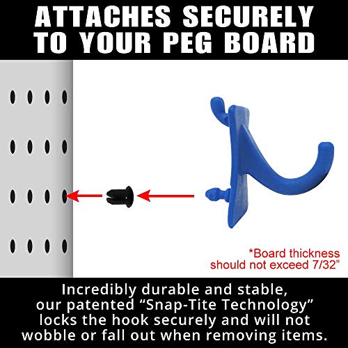 PegPro® J Hooks Kit for Standard “Wood Fiber” pegboard (24 Count)