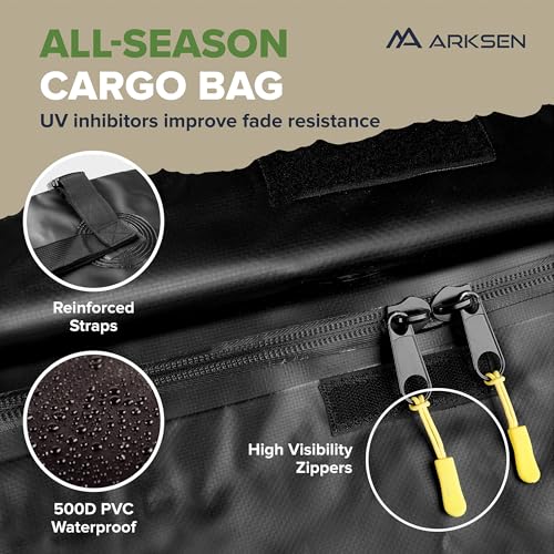 64" x 39" x 6" Roof Rack Basket with Extension&Waterproof Bag