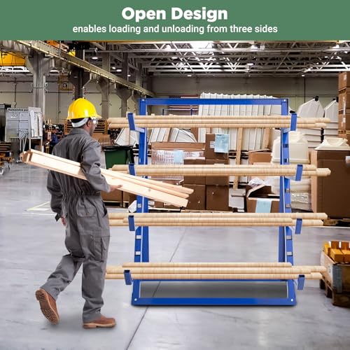 4 Tier Steel Horizontal Storage Rack (32000 Ounce)