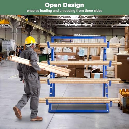 4 Tier Steel Horizontal Storage Rack (32000 Ounce)