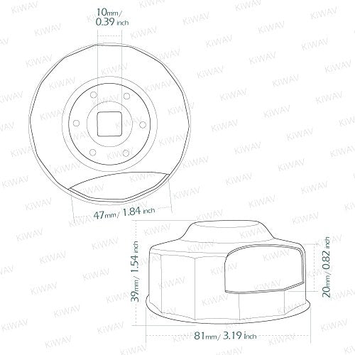 Oil Filter Cap Wrench Tool compatible for 1984