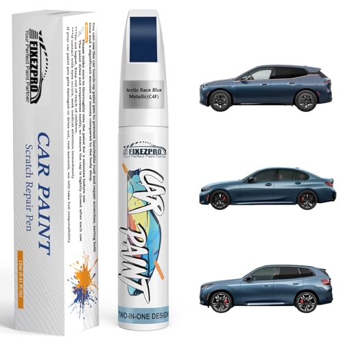 C4F Arctic Race Blue Metallic Touch Up Paint for BMW