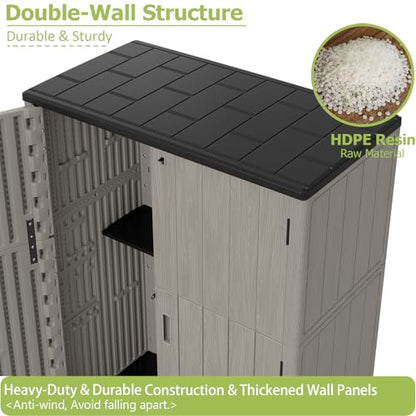 57 Cu.Ft Outdoor Storage Shed Weather Resistant