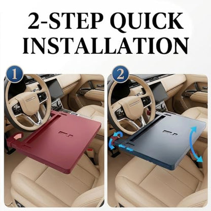 Car Back Seat Tray Table with Expandable Tray