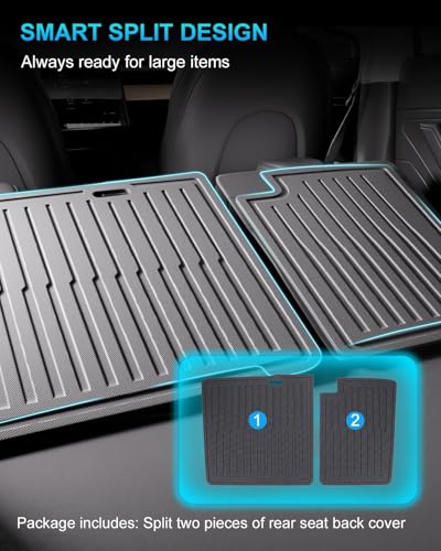 2nd Row Seatback Protector Compatible with Tesla Model 3 2018