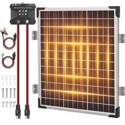 50W 12V Solar Panel Battery Charger Trickle Maintainer Kit