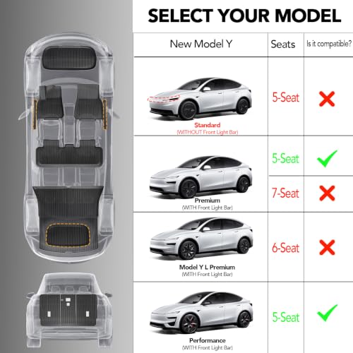 Tesla Model Y Floor Mats 2025 2026 11