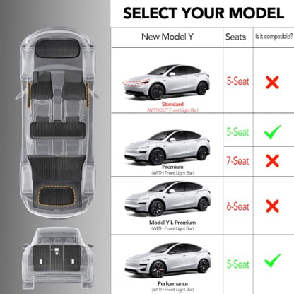 Tesla Model Y Floor Mats 2025 2026 11
