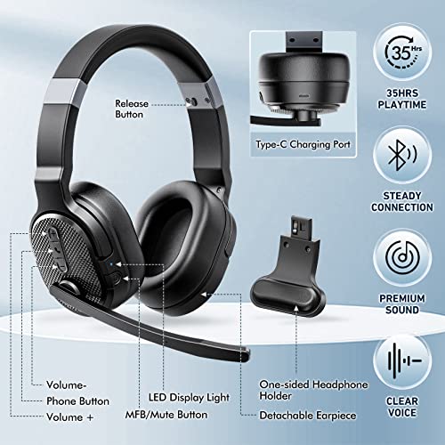 Trucker Bluetooth Headset with Dongle
