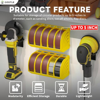 5 Inch Professional Sanding Discs Storage Bins