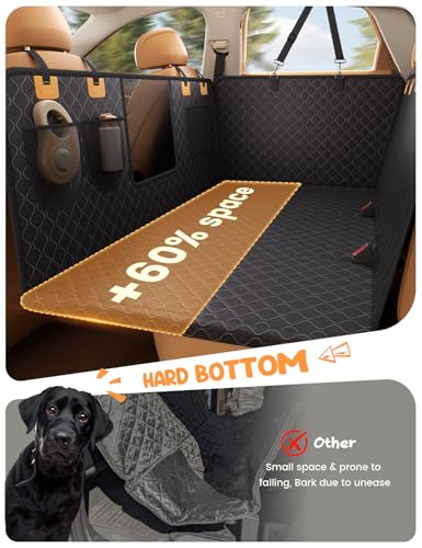 Dog Car Seat Cover for Back Seat with Hard Bottom for Truck XL