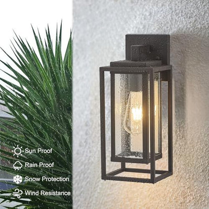 14" Outdoor Wall Light Fixtures Waterproofed Exterior Lantern W (2 Count)