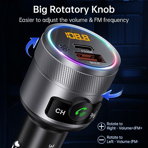 Bluetooth 5.4 FM Transmitter for Car