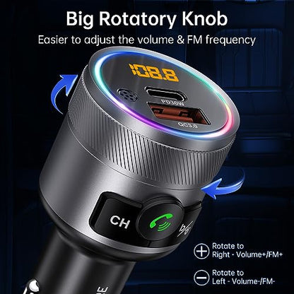 Bluetooth 5.4 FM Transmitter for Car
