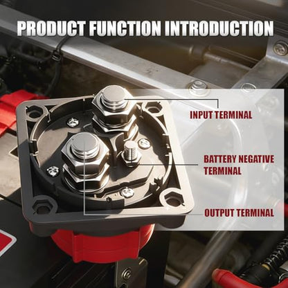 Upgrade DC 5 60V Battery Disconnect Switch with Digital Voltmeter