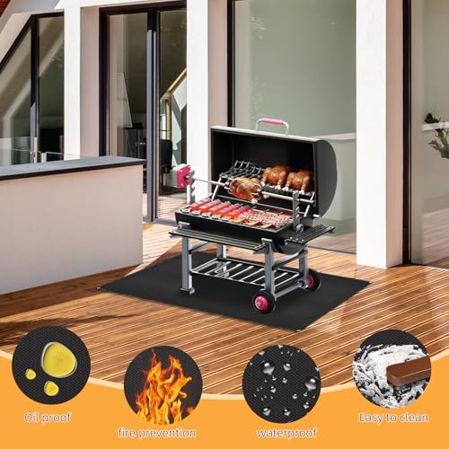 Under Grill Mat for Outdoor Grilling