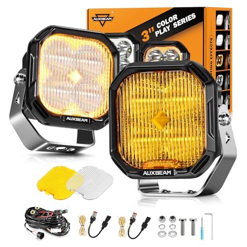 Color Play Series 3 Inch LED Pods Off Road Driving Lights (2 Count)