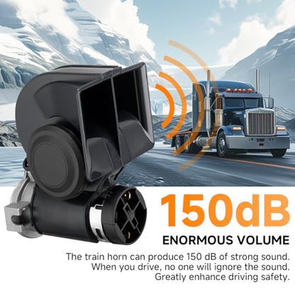 Super Loud Truck Horn Electric Train Horn Compact Air Horn with Button