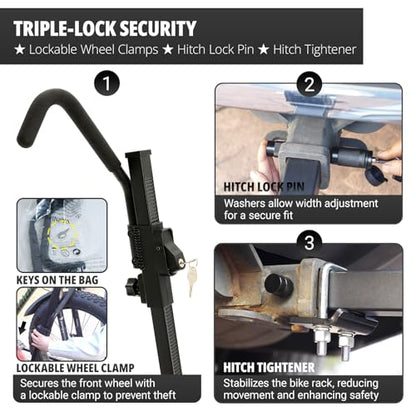 TrailV2 Plus Hitch 2 Ebike Rack with Ramp