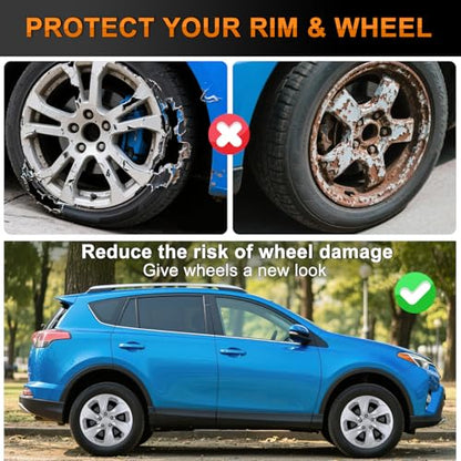 Wheel Cover Hubcaps 17 Inch Compatible for Toyota RAV4 2019 2020 2021 2022 2023 2024 2025 Hub Caps 17 inch Set of 4 Rim Covers Protector Wheel Replacement 42602 (4 Count)