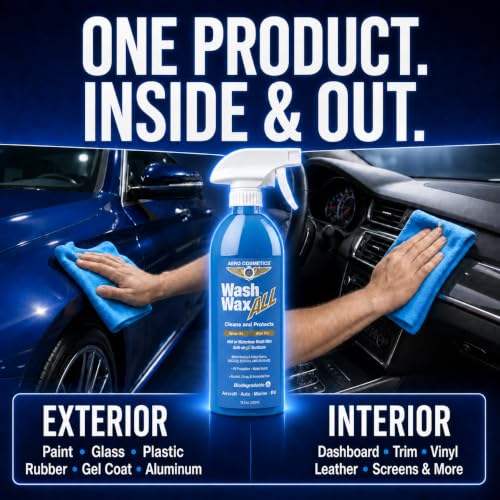 Wash Wax ALL 128 Fl. oz Waterless Car Wash RV Boat Spray Detailer (128 Fl Oz)