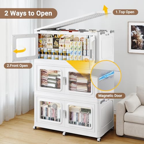 220 Qt Extra Large Stackable Storage Bin with Lid