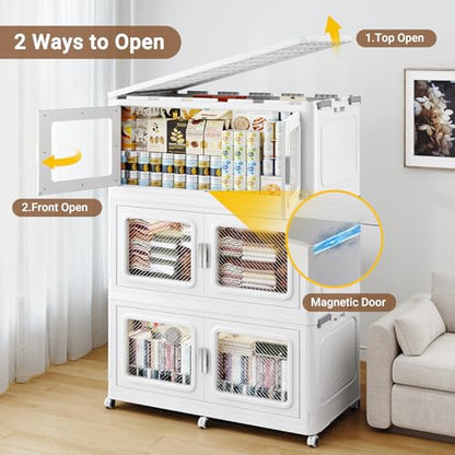 220 Qt Extra Large Stackable Storage Bin with Lid