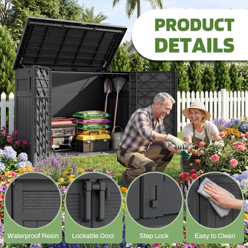 Large Outdoor Storage Cabinet 51 Cu Ft with Lockable
