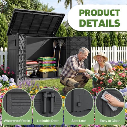 Large Outdoor Storage Cabinet 51 Cu Ft with Lockable