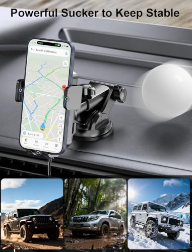 Wireless Car Charger Auto Clamping LED Car Charger Dash Windshield Air Vent