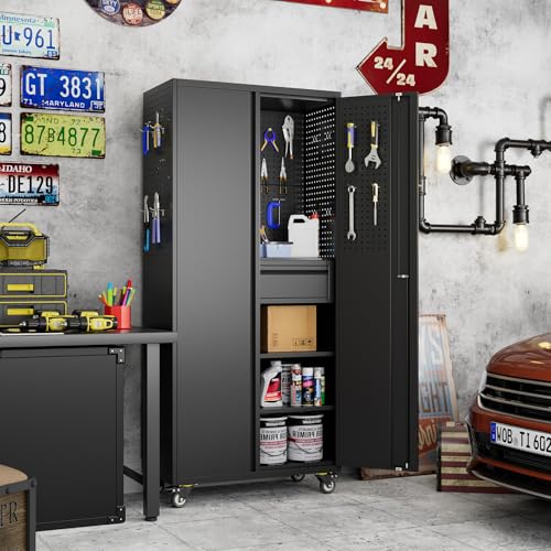 Garage Storage Cabinet with Wheels