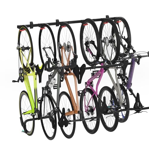 WheelsUp Bike Wall Mount for 6 Bikes