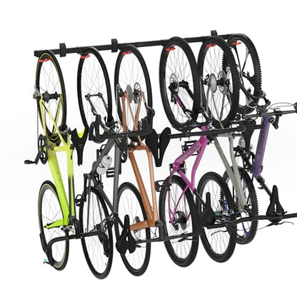 WheelsUp Bike Wall Mount for 6 Bikes