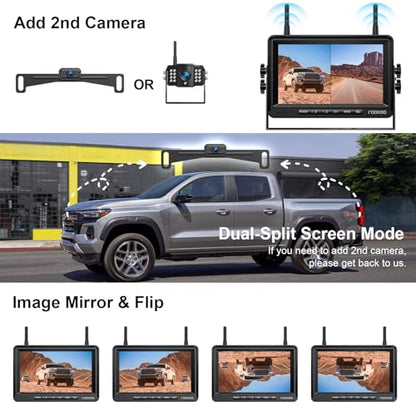 HD 1080P 7 inch Wireless Backup Camera