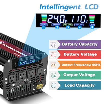 5000 Watt Power Inverter 24V to 110V 120V for Vehicle