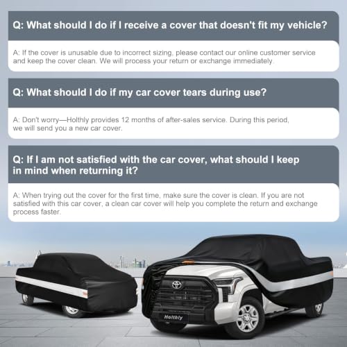 10 Layers Truck Cover Waterproof All Weather Custom Fit Toyota Tundra