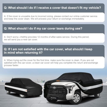 10 Layers Truck Cover Waterproof All Weather Custom Fit Toyota Tundra