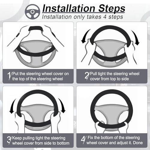 Elastic Stretch Steering Wheel Cover
