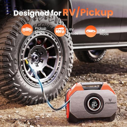 VORTEX S6 Tire Inflator Portable Air Compressor