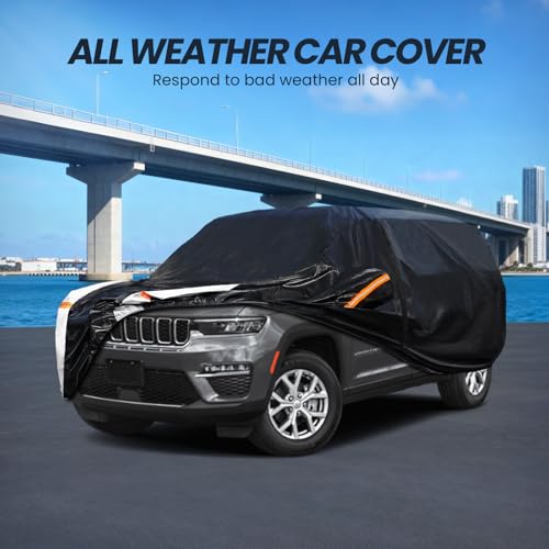 Multi Layer Car Cover Custom Fit for Jeep grand Cherokee long