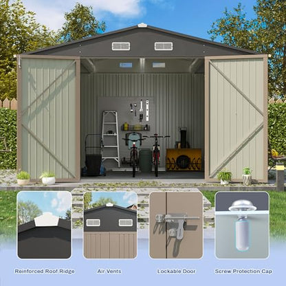 10x8 FT Outdoor Storage Shed