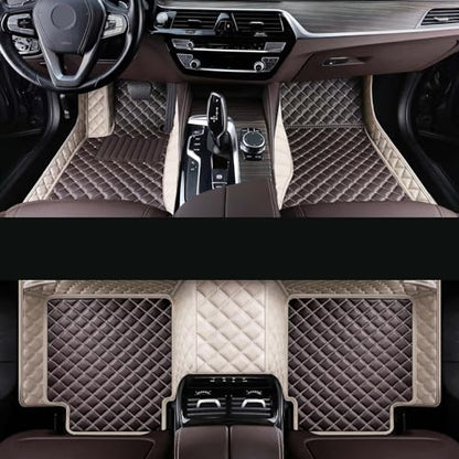 Car Floor Mat Fit 99% Sedans Sports Cars Luxury Custom Car Mats for SUV Women Leather Automotive Floor Mats All Weather Car Mats Diamond Floor Mats for Trucks