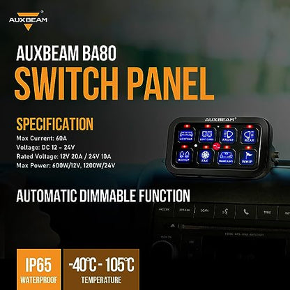 8 Gang Switch Panel BA80 Universal Circuit Control Relay System