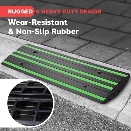 4 ft. Rubber Threshold Curb Ramp
