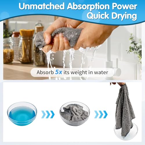 Grey Microfiber Cleaning Cloth (24 Count)