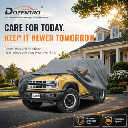 Waterproof Heavy Duty Car Cover Custom Fit Bronco 2 Door