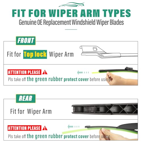 Windshield Wiper Blades Replacement for Ford Mustang Mach